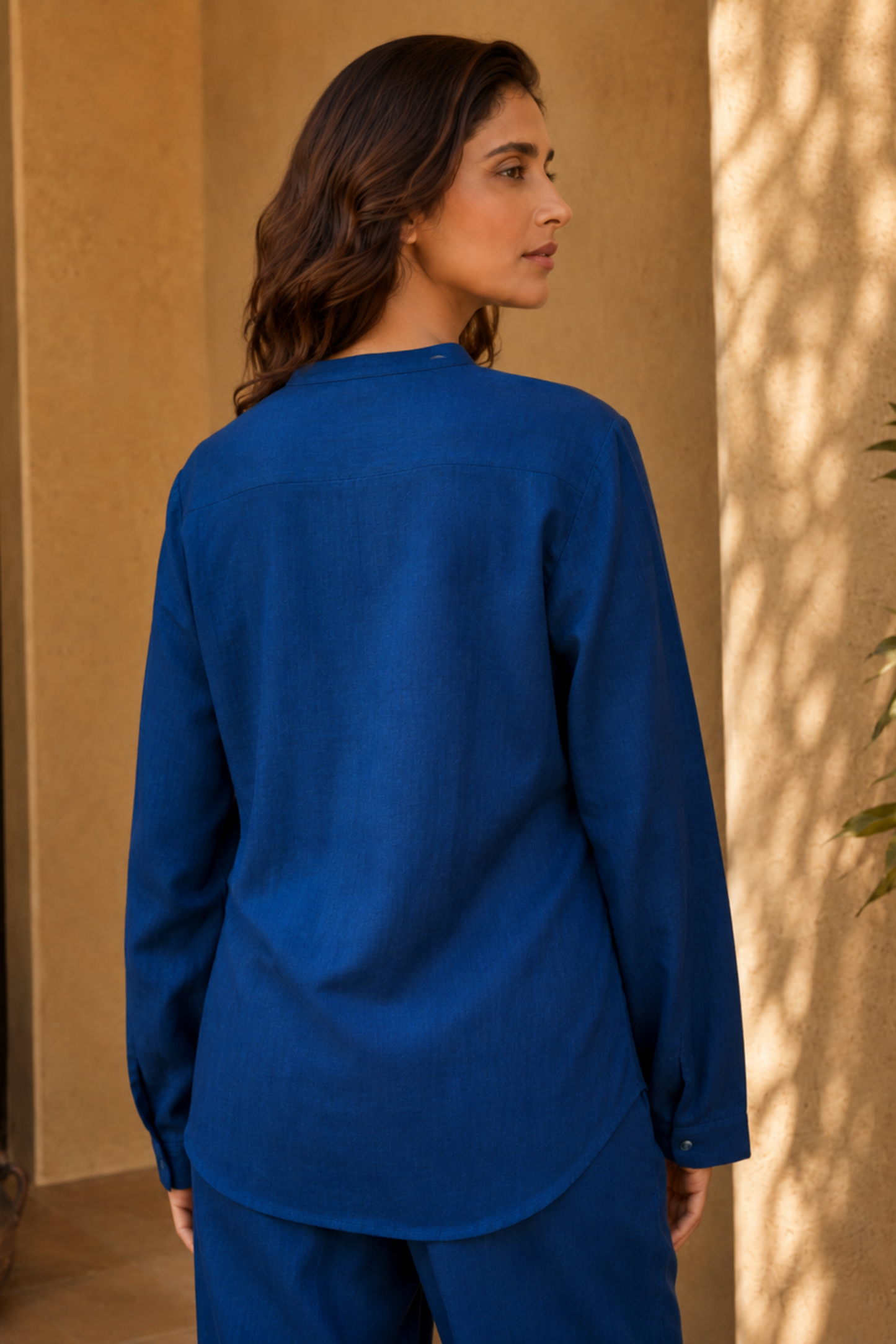 Royal Blue Embroidered Co-ord Set