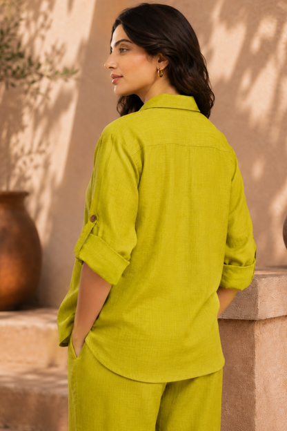 Lime Green Relaxed Co-ord Set