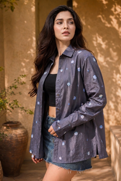 Slate Bloom Shirt