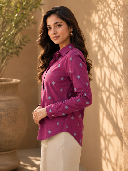 Petal-Whisper Magenta Charm