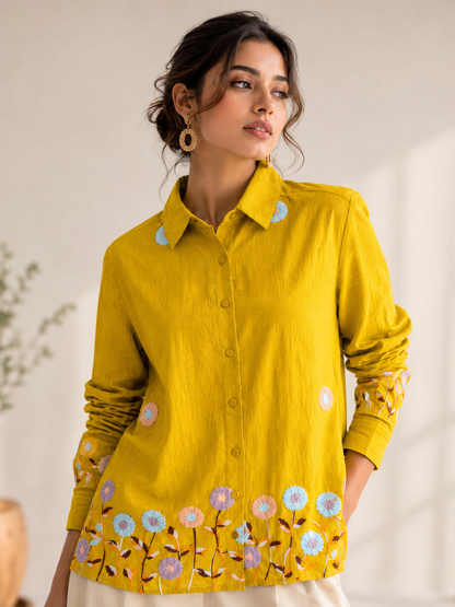 Mustard  Button-Down