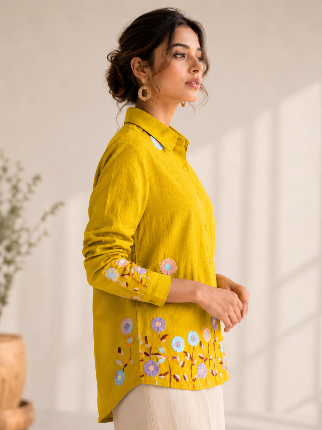 Mustard  Button-Down