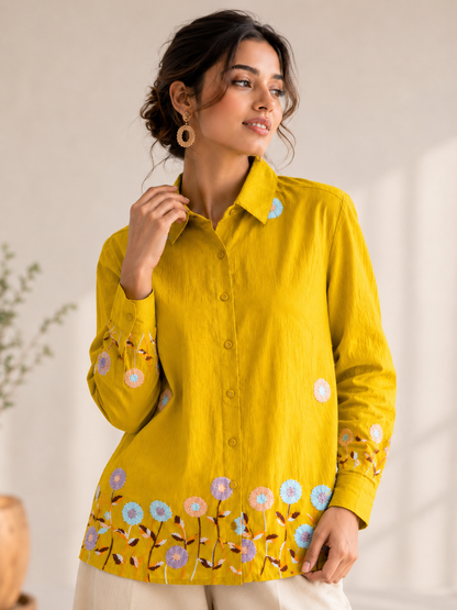 Mustard  Button-Down