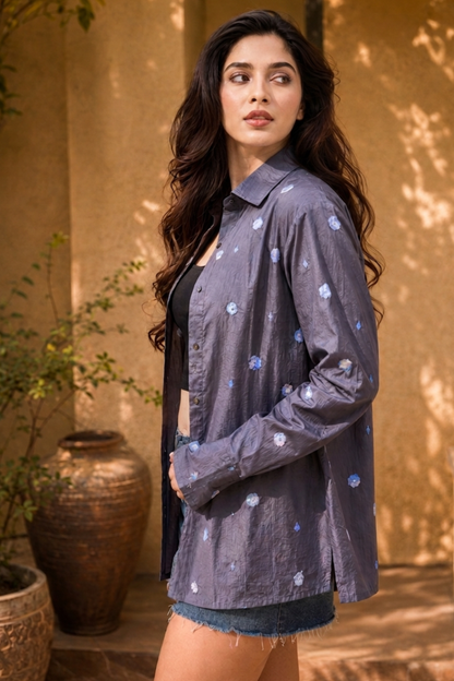 Slate Bloom Shirt