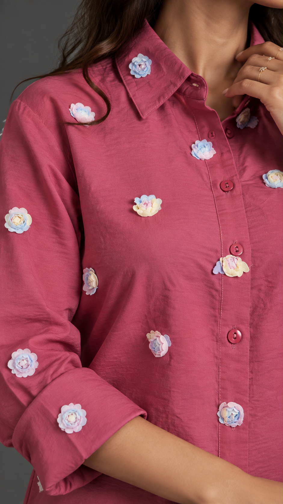 Charming Floral Casual Shirt for Modern Women
