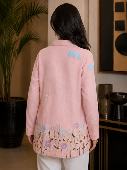 Blossom Blush Button-Down