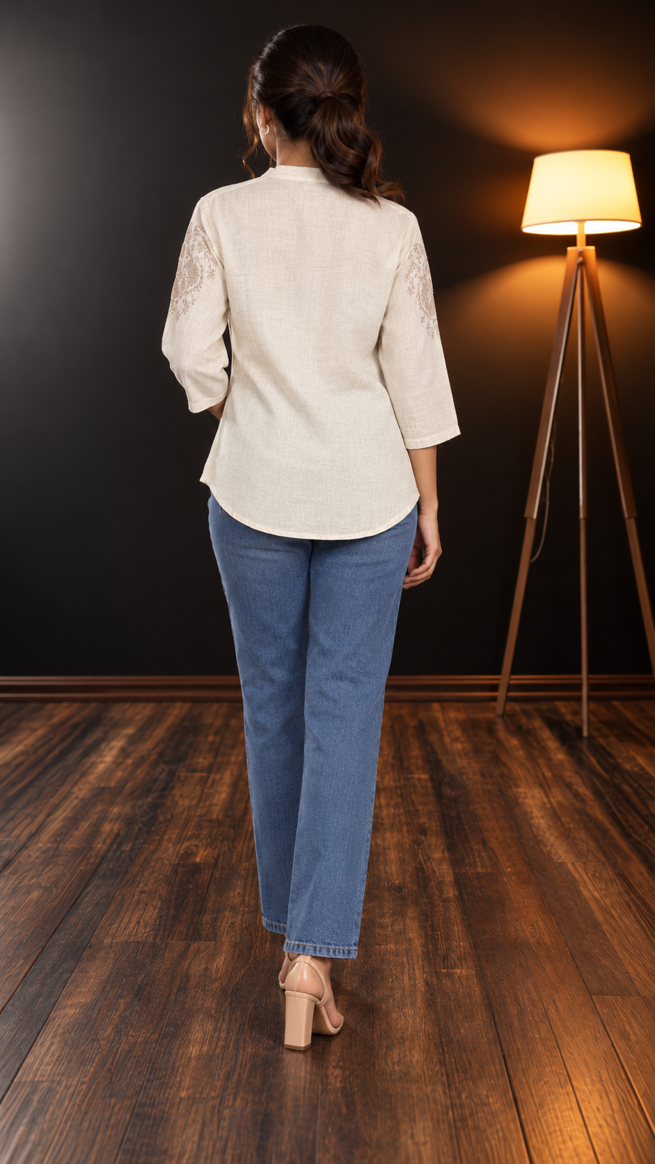 Embroidered Festive Tunic Shirt For Women