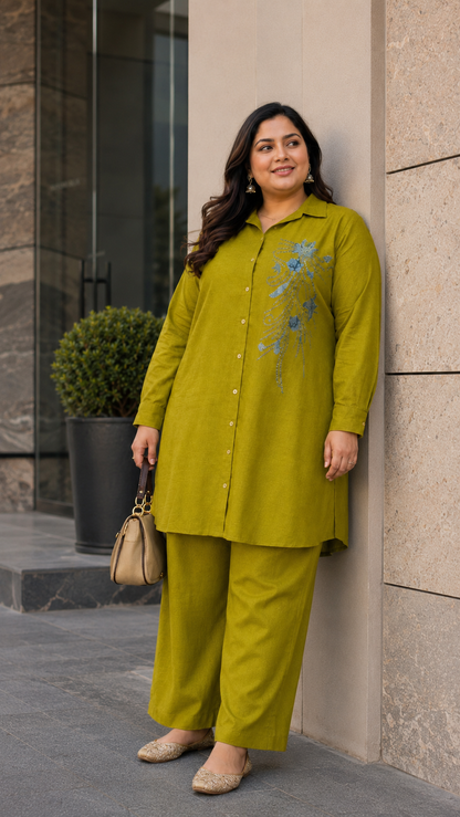 Mehendi Bloom Modern Elegant Luxe Co-Ord Set