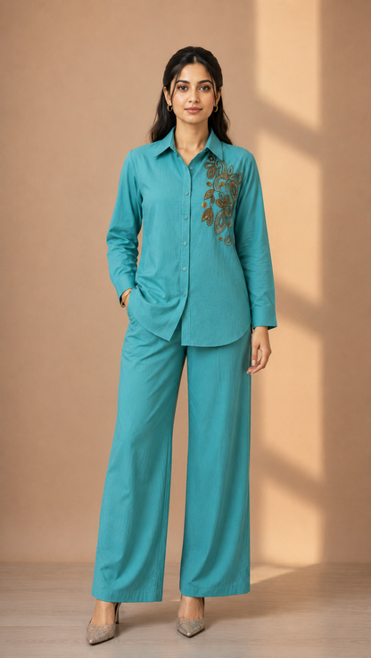 Flowers Bloom Co-ord Set For Women