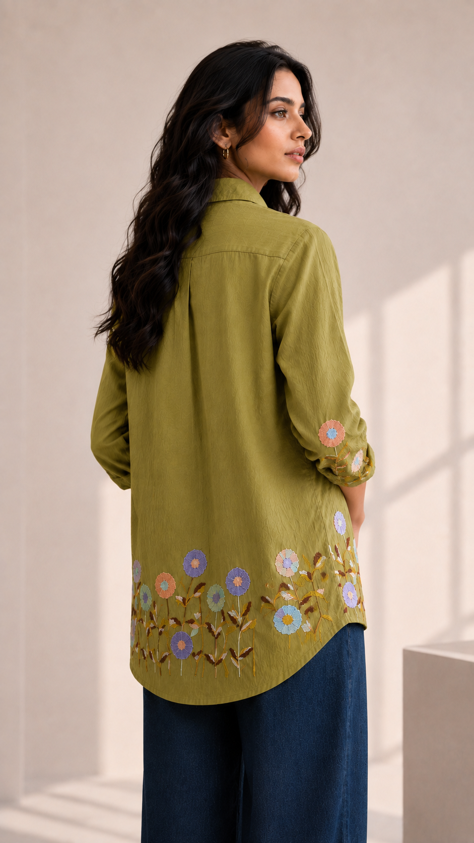 Blush Blossom Floral Style Classic Shirt