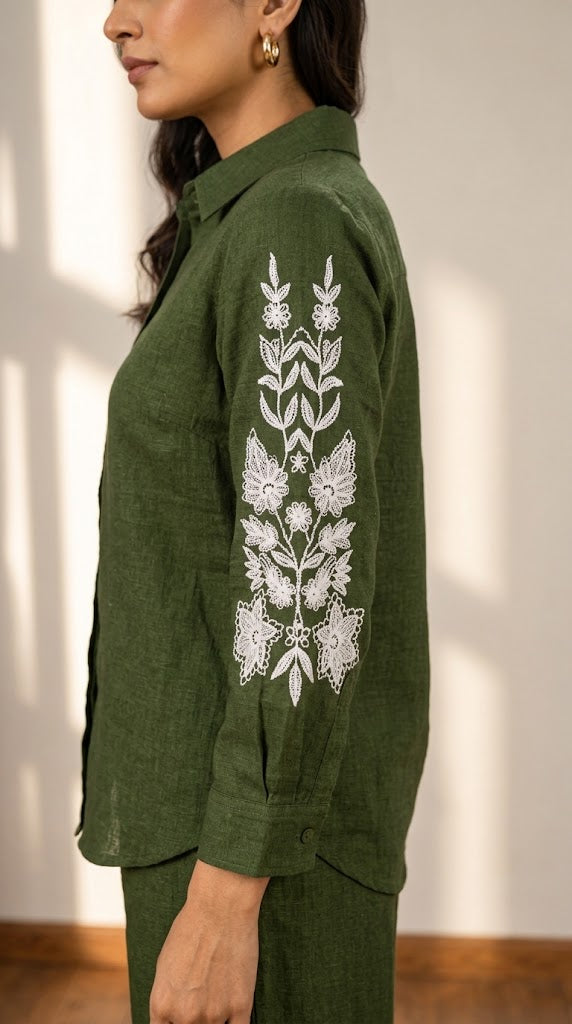 Garden Embroidered Breezy Co-ord Set