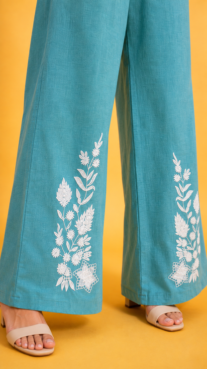Garden Embroidered Breezy Co-ord Set