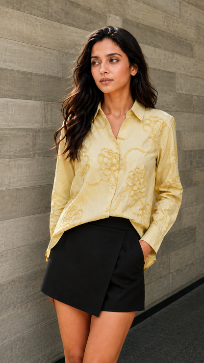 Floral Aura Chic Stylish Shirt for Women