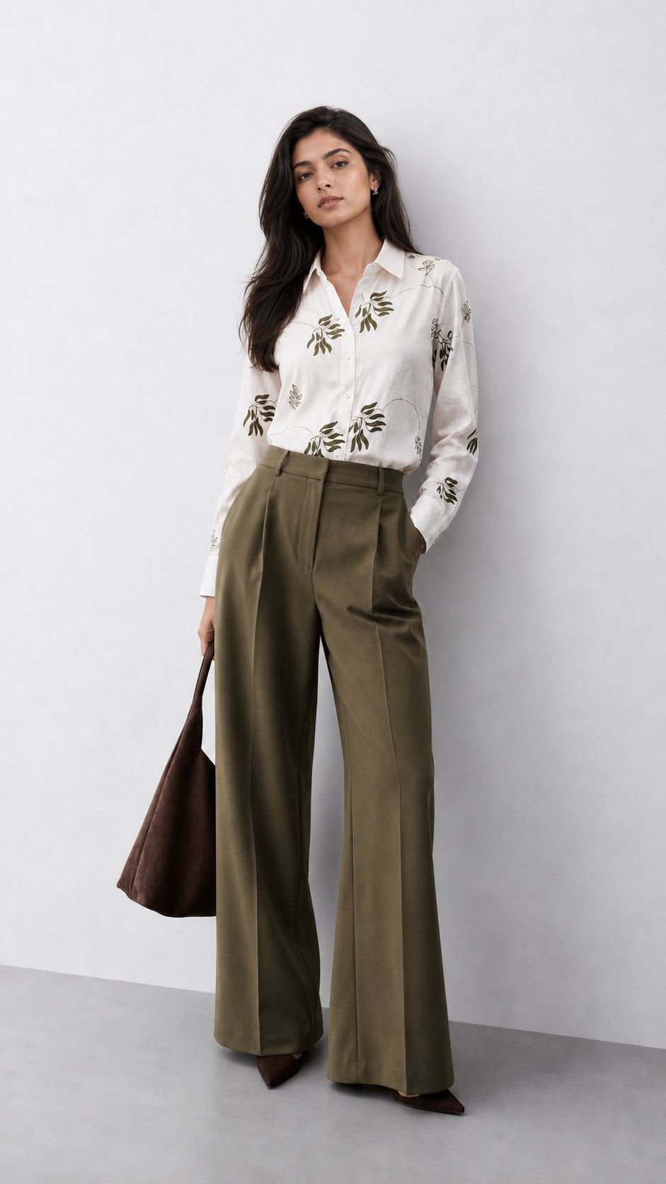 Magical Fern Leaf Trail Shirt For Women