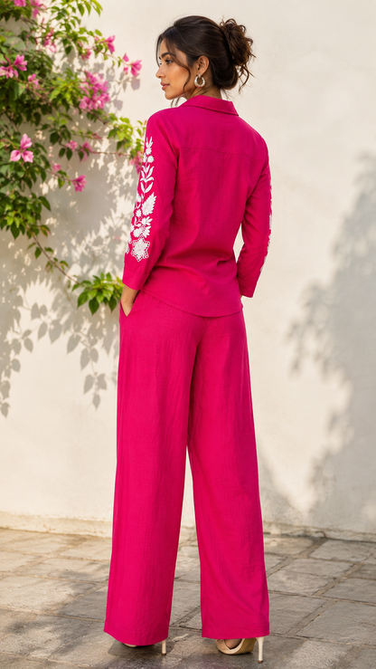 Garden Embroidered Breezy Co-ord Set