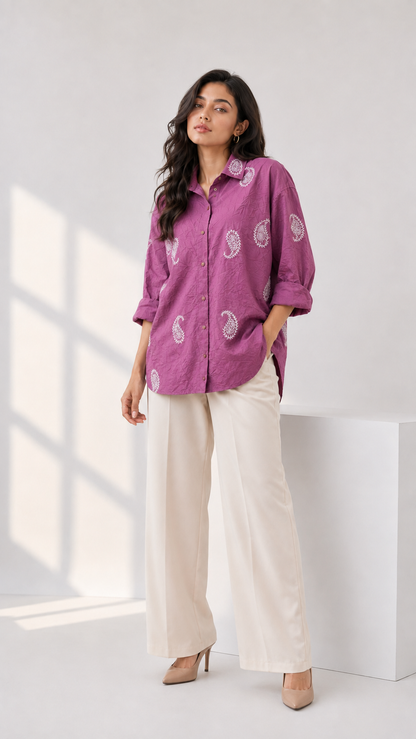 Dreamy Day Button Down Shirt For Women