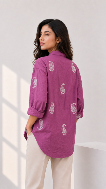 Dreamy Day Button Down Shirt For Women