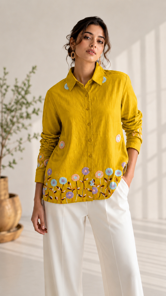 Mustard  Button-Down
