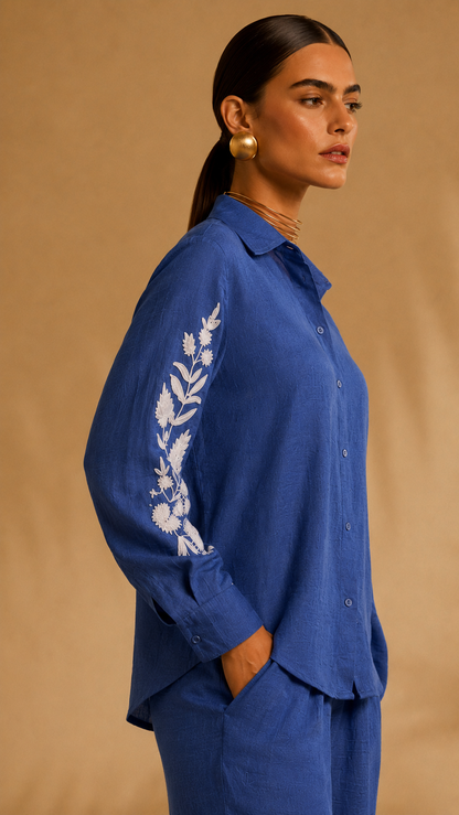 Garden Embroidered Breezy Co-ord Set