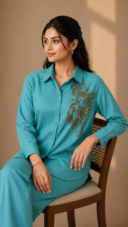 Flowers Bloom Co-ord Set For Women