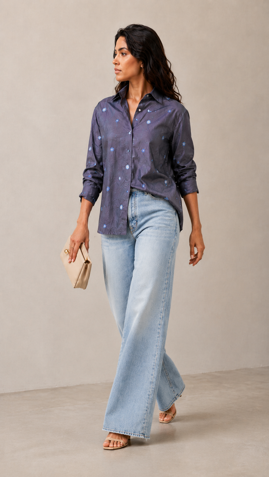 Charming Floral Casual Shirt for Modern Women