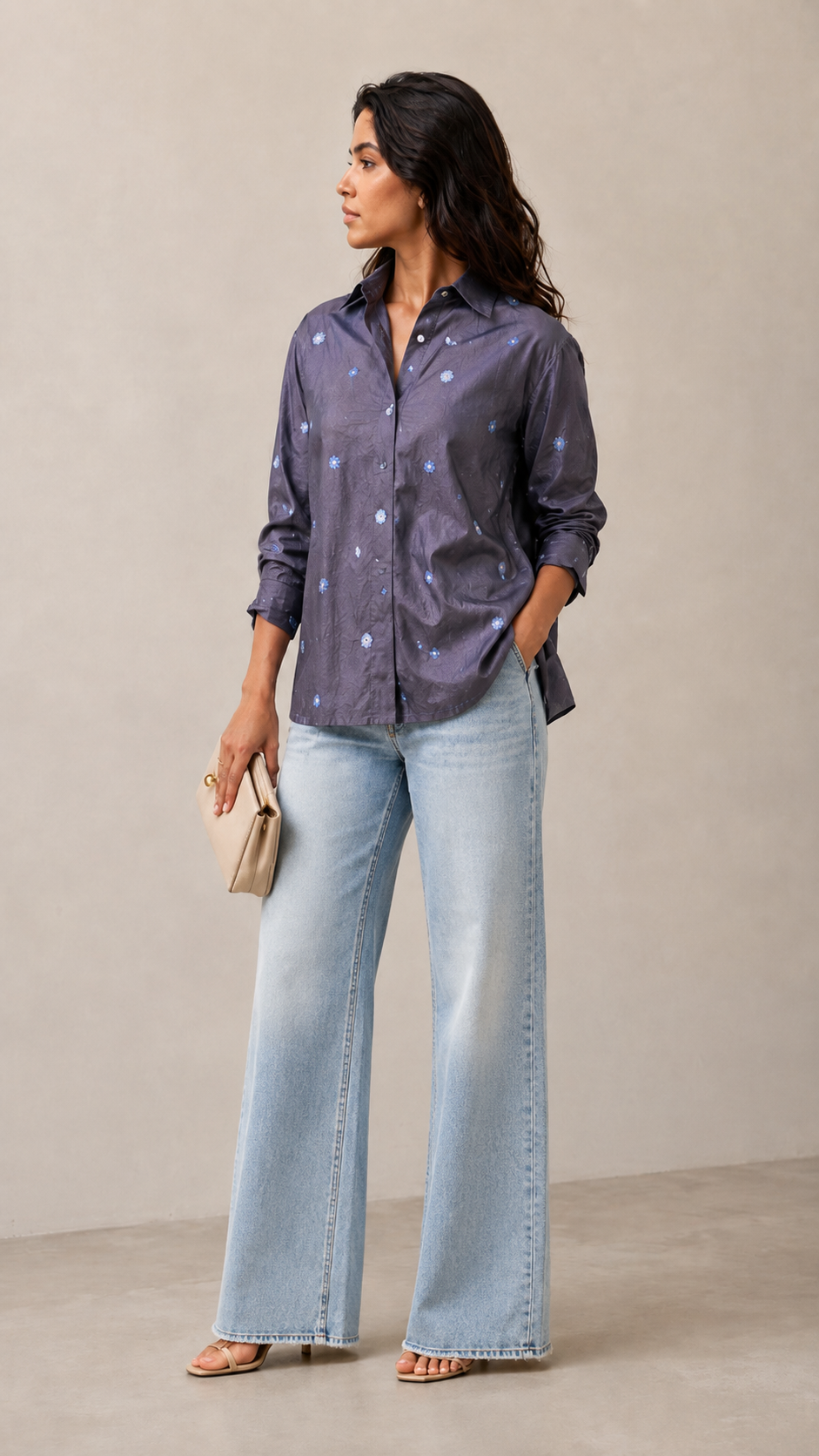 Charming Floral Casual Shirt for Modern Women