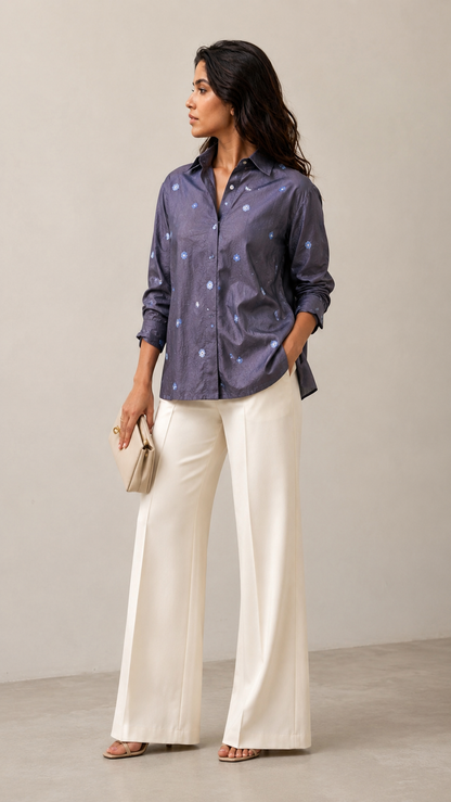 Charming Floral Casual Shirt for Modern Women