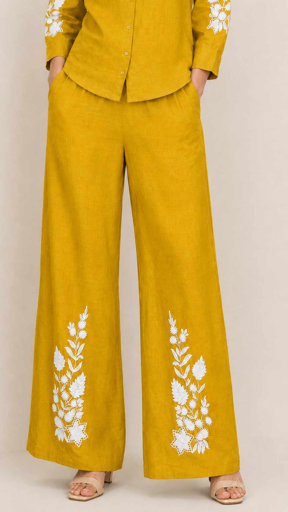 Garden Embroidered Breezy Co-ord Set