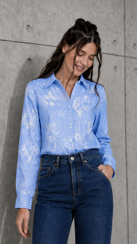 Soft Stripe Gentle Dream Shirt For Women