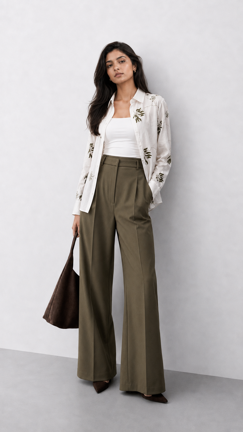 Magical Fern Leaf Trail Shirt For Women