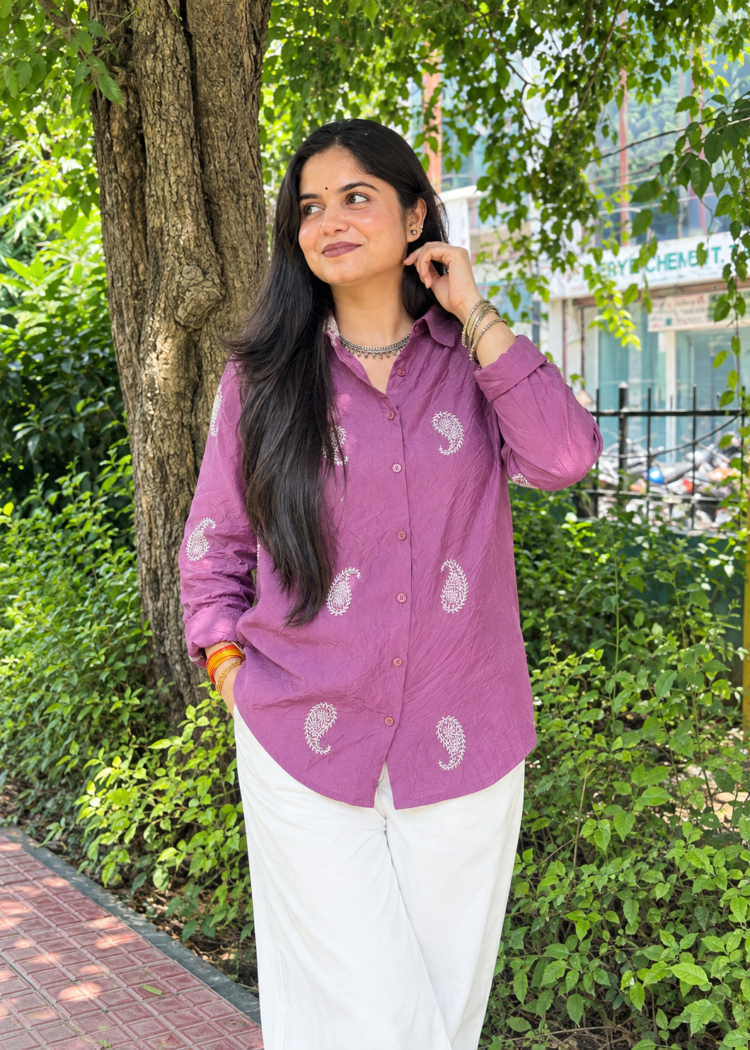 Dreamy Day Button Down Shirt For Women