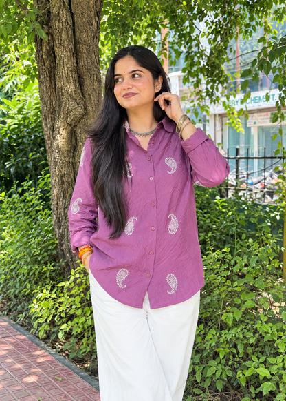 Dreamy Day Button Down Shirt For Women