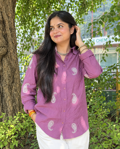 Dreamy Day Button Down Shirt For Women