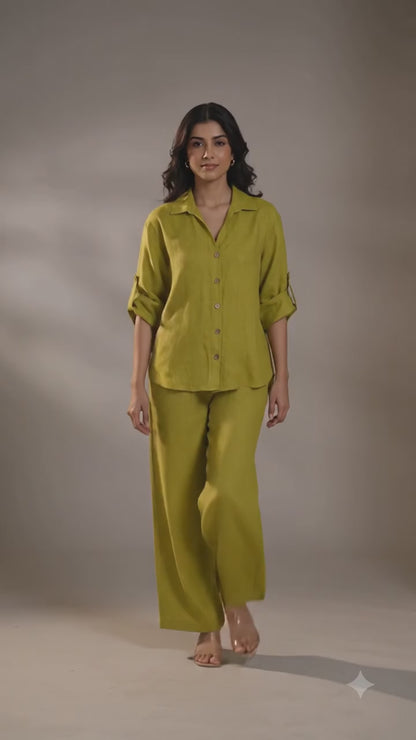 Lime Green Relaxed Co-ord Set
