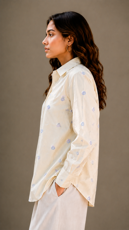 Charming Floral Casual Shirt for Modern Women
